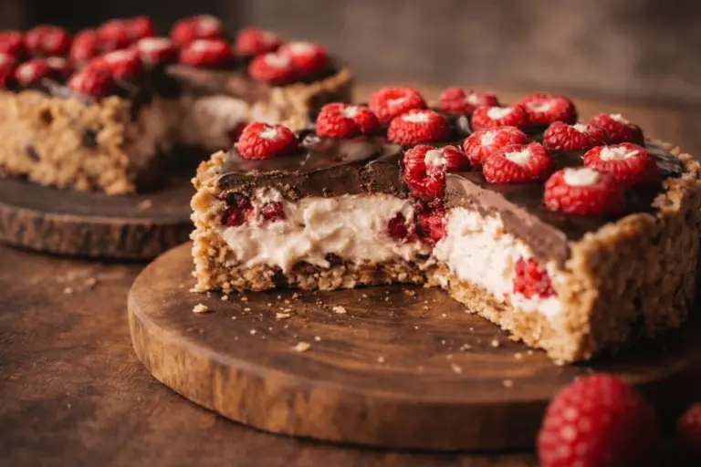 La torta al cioccolato e lamponi senza cottura che ti semplifica la vita (e la dieta)