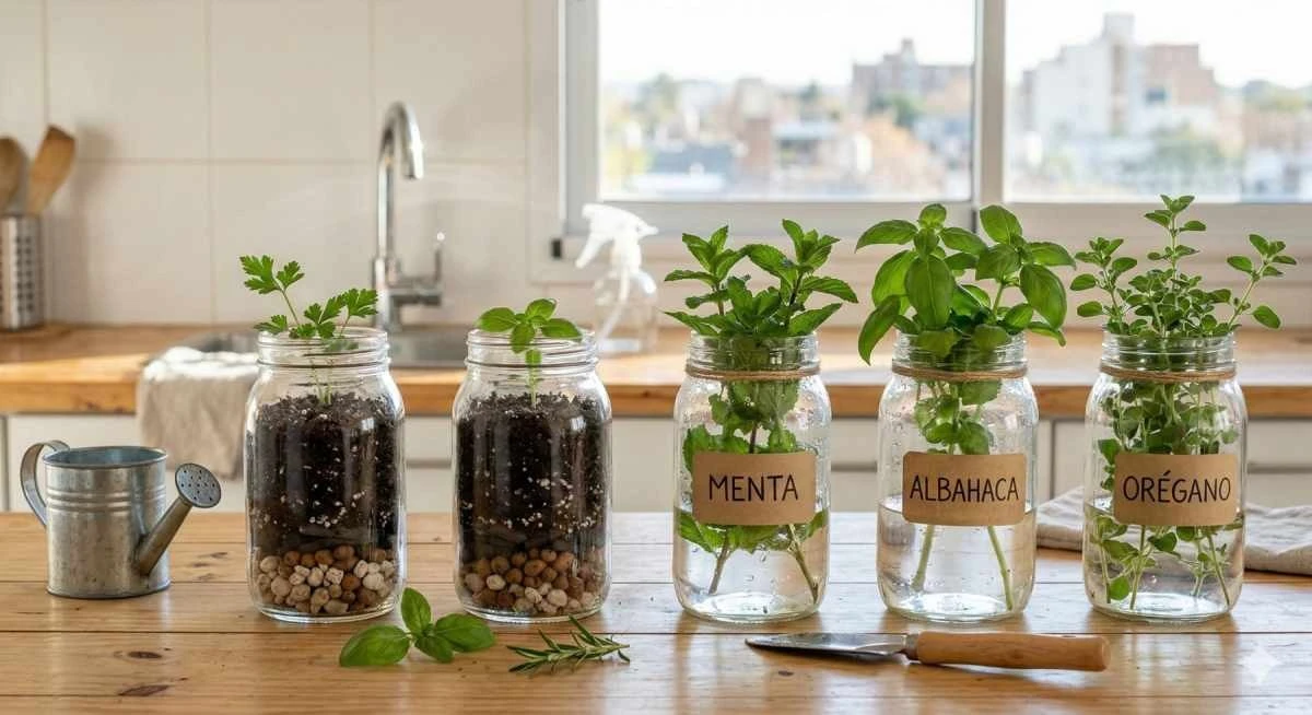 Come creare un orto aromatico in barattoli: la guida passo passo per il tuo spazio verde in cucina