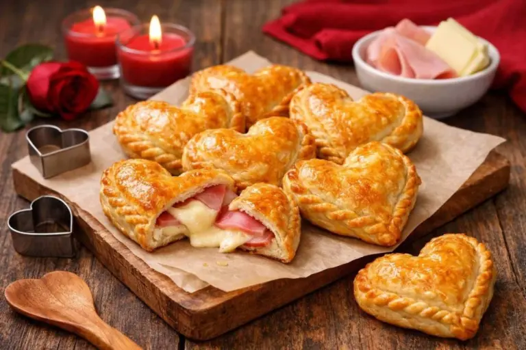 Hojaldre Corazón de Jamón y Queso: La Receta Express para San Valentín que Sorprende