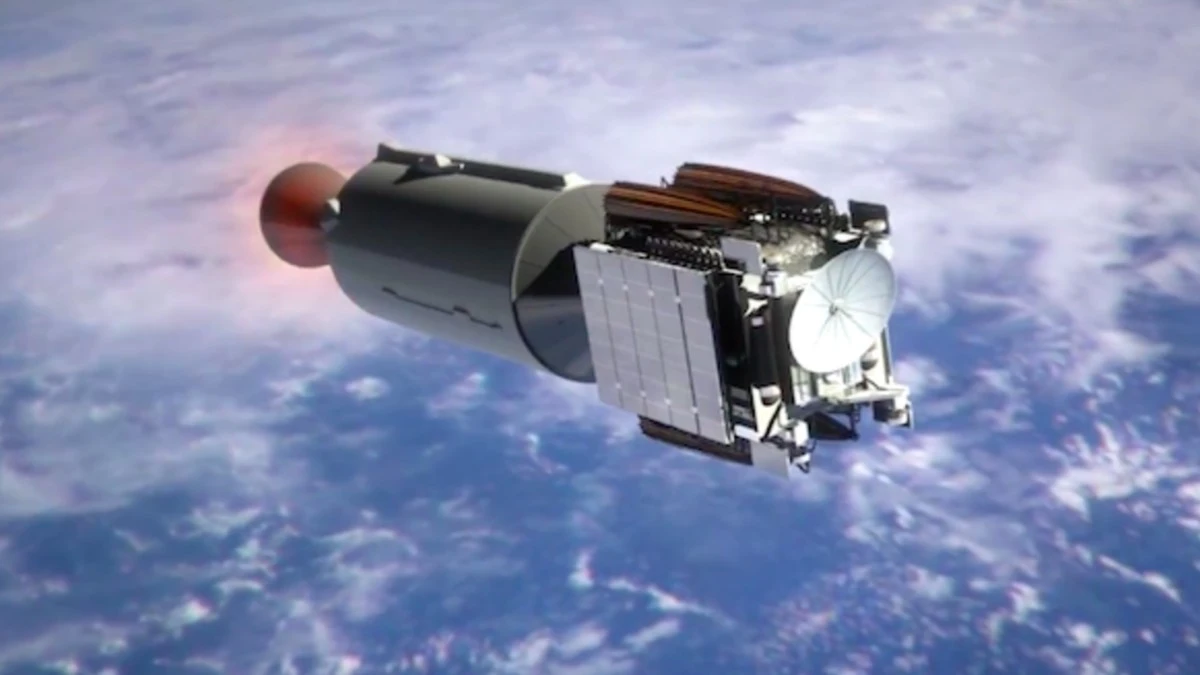 Litio nell'alta atmosfera: tracciato a un razzo SpaceX rientrato